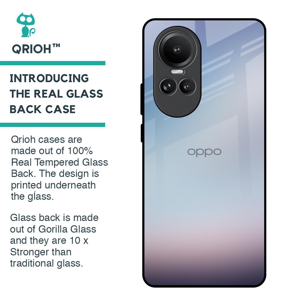 Light Sky Texture Glass Case for Oppo Reno10 5G