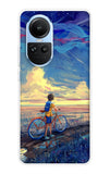 Riding Bicycle to Dreamland Oppo Reno10 5G Back Cover
