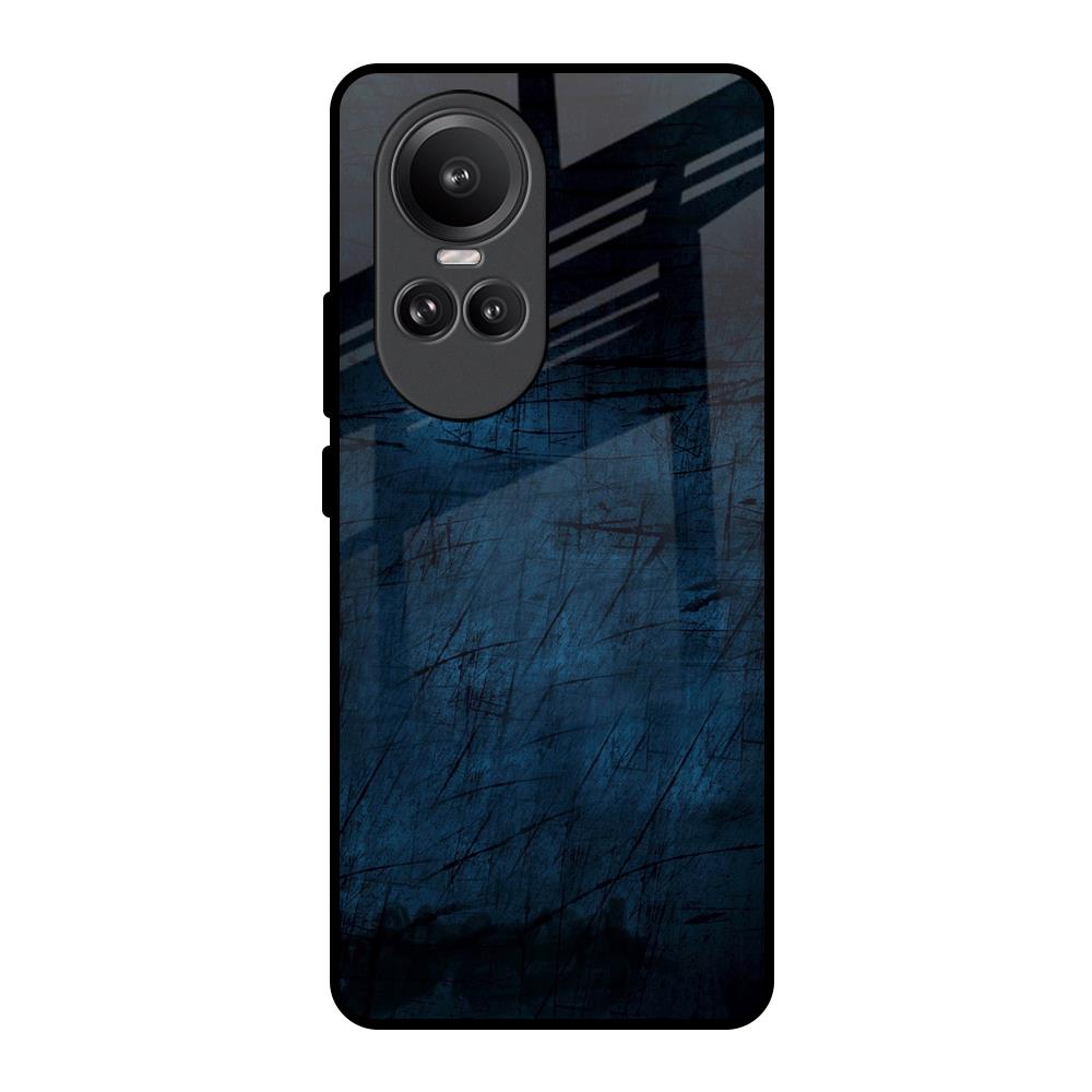 Dark Blue Grunge Oppo Reno10 Pro 5G Glass Back Cover Online