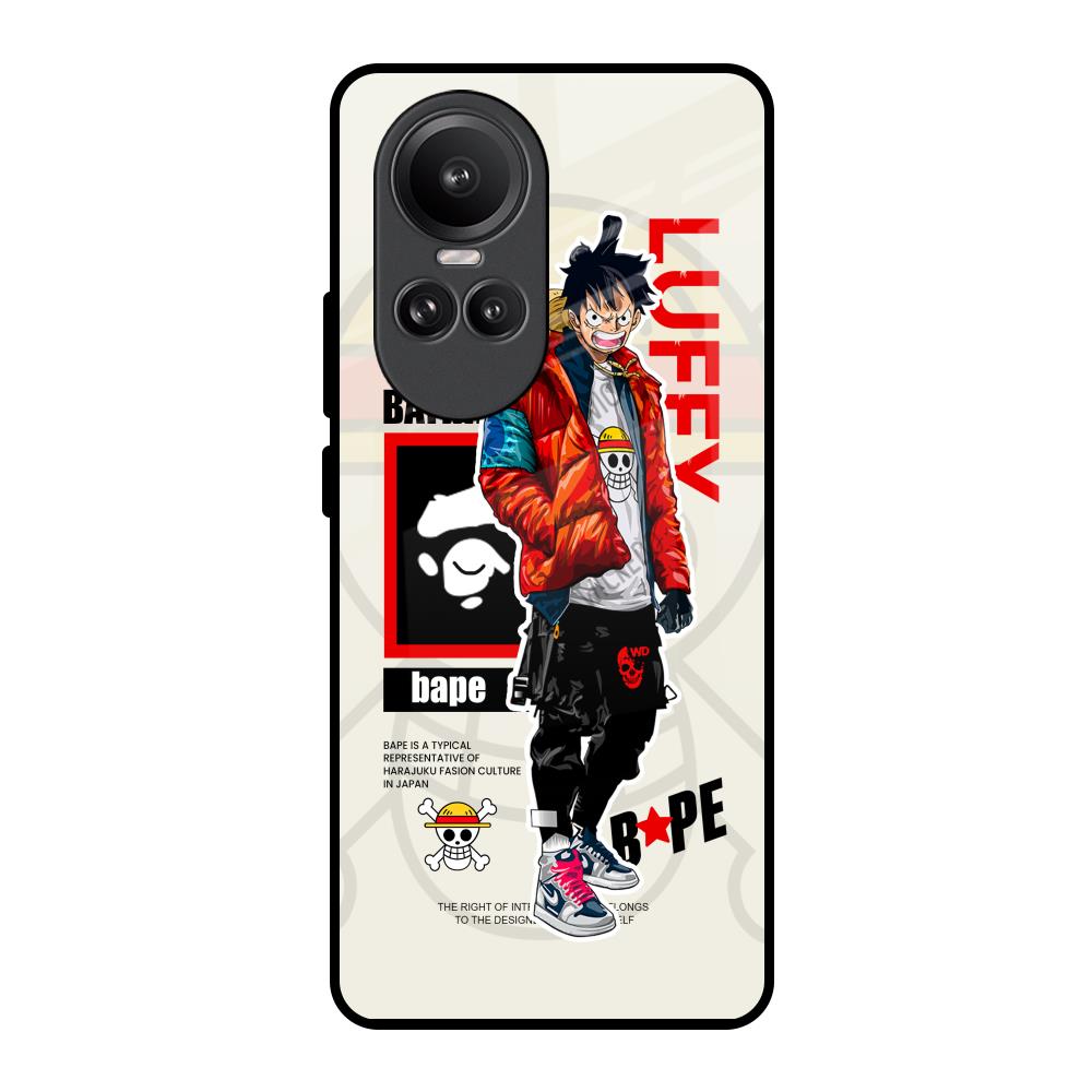 Bape Luffy Oppo Reno10 Pro 5G Glass Back Cover Online