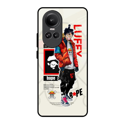 Bape Luffy Oppo Reno10 Pro 5G Glass Back Cover Online