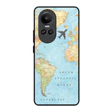 Travel Map Oppo Reno10 Pro 5G Glass Back Cover Online