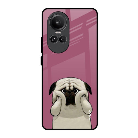 Funny Pug Face Oppo Reno10 Pro 5G Glass Back Cover Online