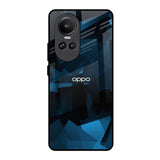 Polygonal Blue Box Oppo Reno10 Pro 5G Glass Back Cover Online