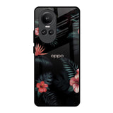 Tropical Art Flower Oppo Reno10 Pro 5G Glass Back Cover Online