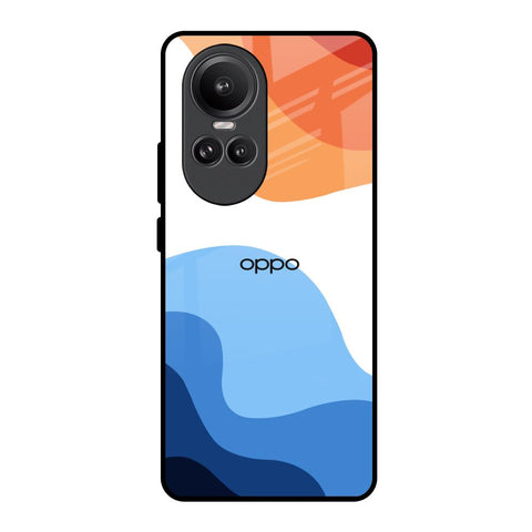 Wavy Color Pattern Oppo Reno10 Pro 5G Glass Back Cover Online