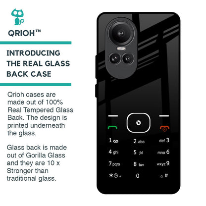 Classic Keypad Pattern Glass Case for Oppo Reno10 Pro 5G
