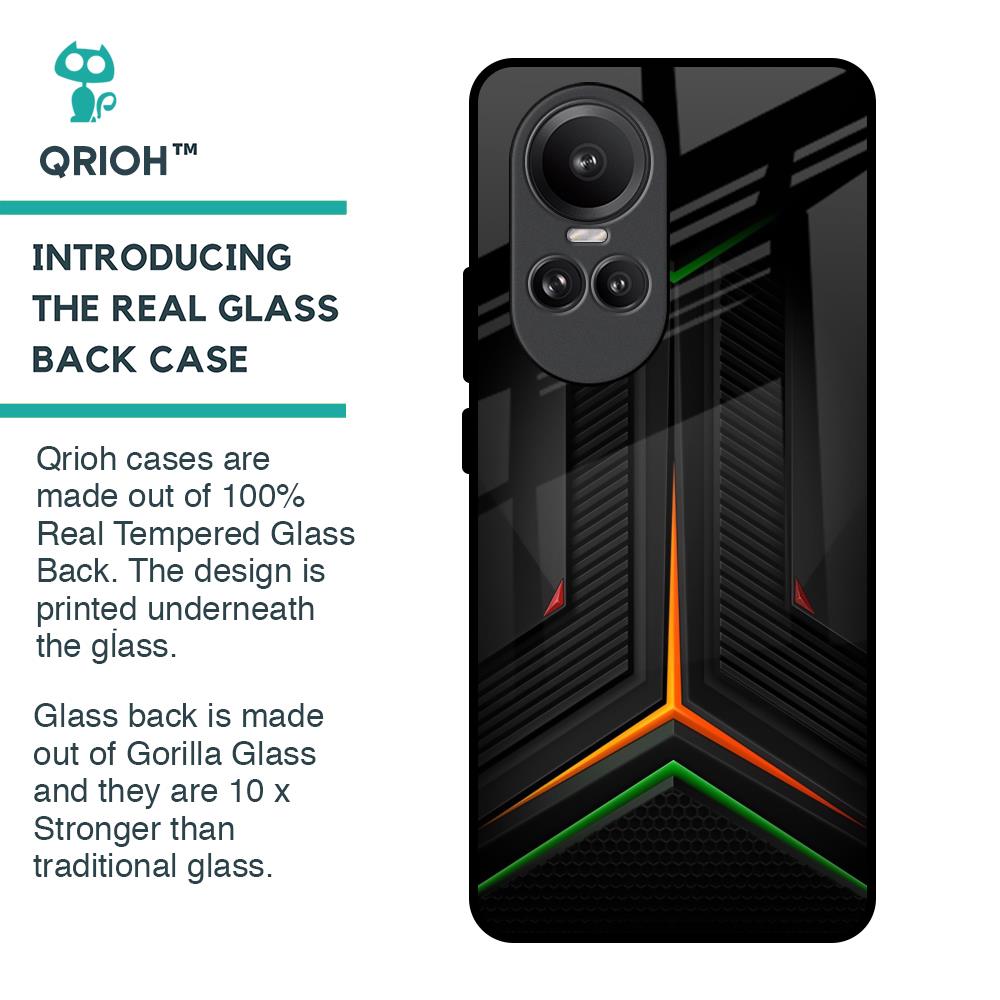Modern Ultra Chevron Glass Case for Oppo Reno10 Pro 5G