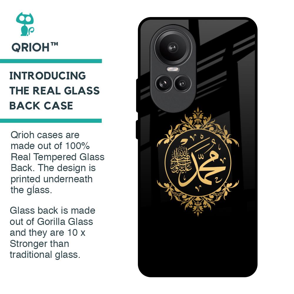 Islamic Calligraphy Glass Case for Oppo Reno10 Pro 5G