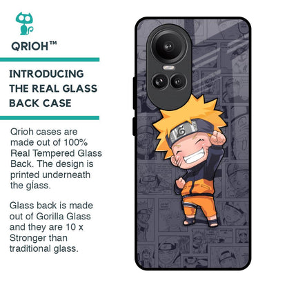 Orange Chubby Glass Case for Oppo Reno10 Pro 5G