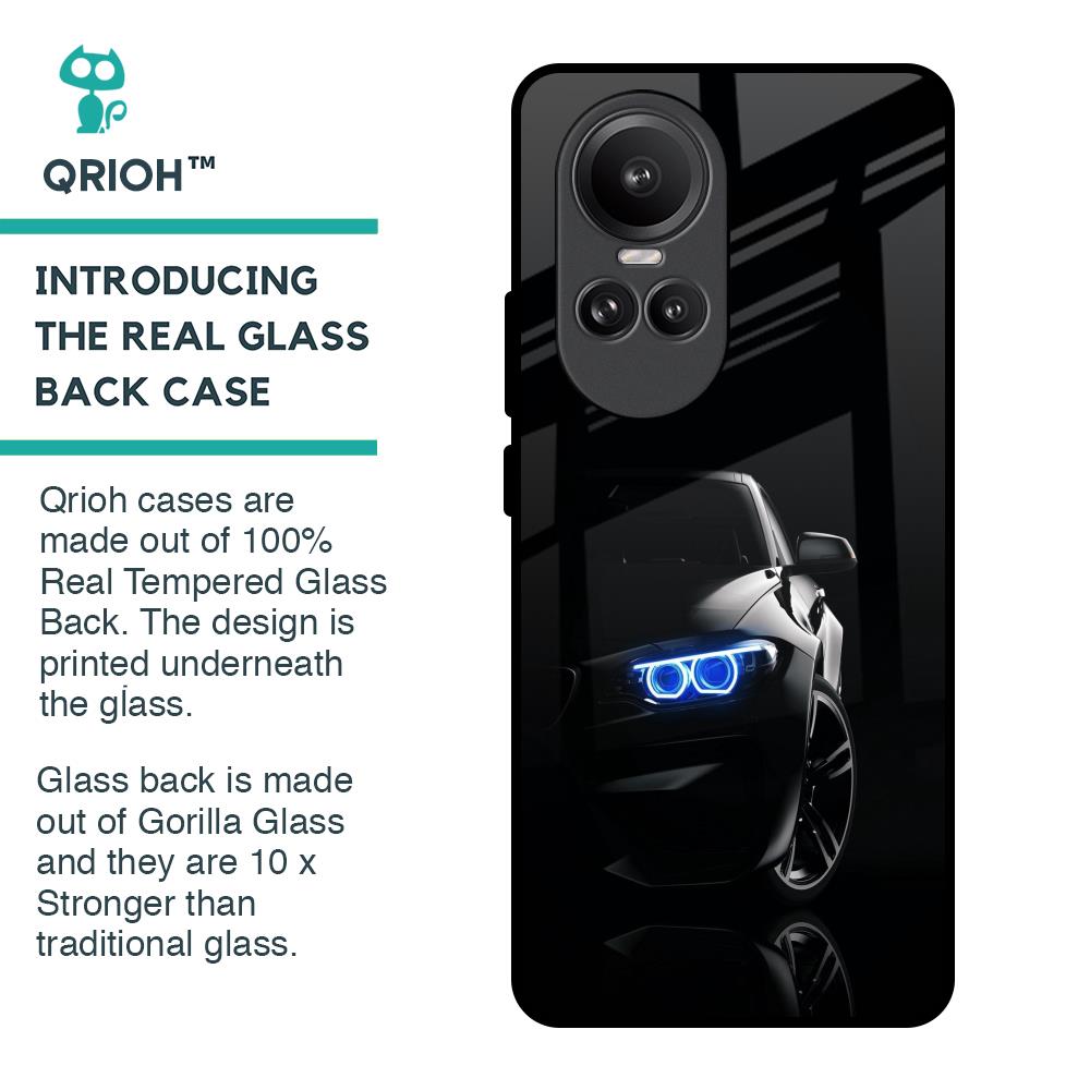 Car In Dark Glass Case for Oppo Reno10 Pro 5G