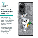 Cute Baby Bunny Glass Case for Oppo Reno10 Pro 5G
