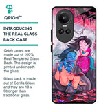 Radha Krishna Art Glass Case for Oppo Reno10 Pro 5G