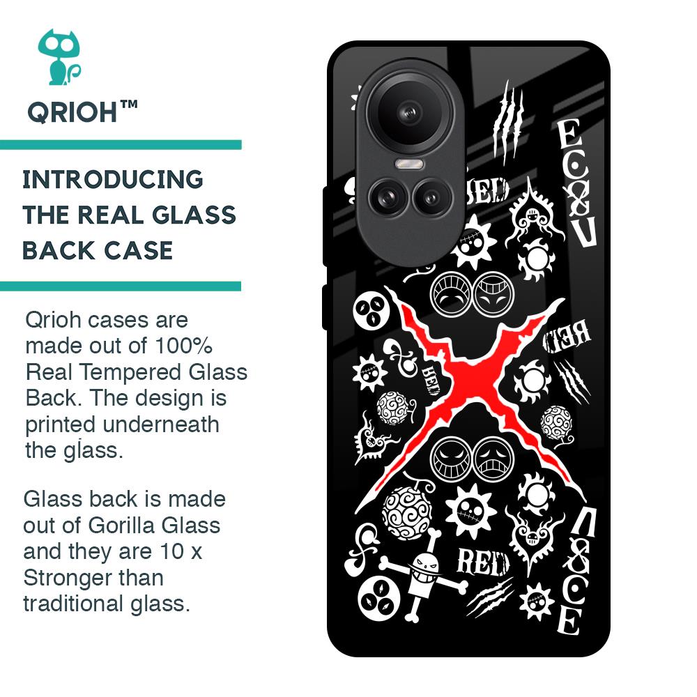 Red Zone Glass Case for Oppo Reno10 Pro 5G