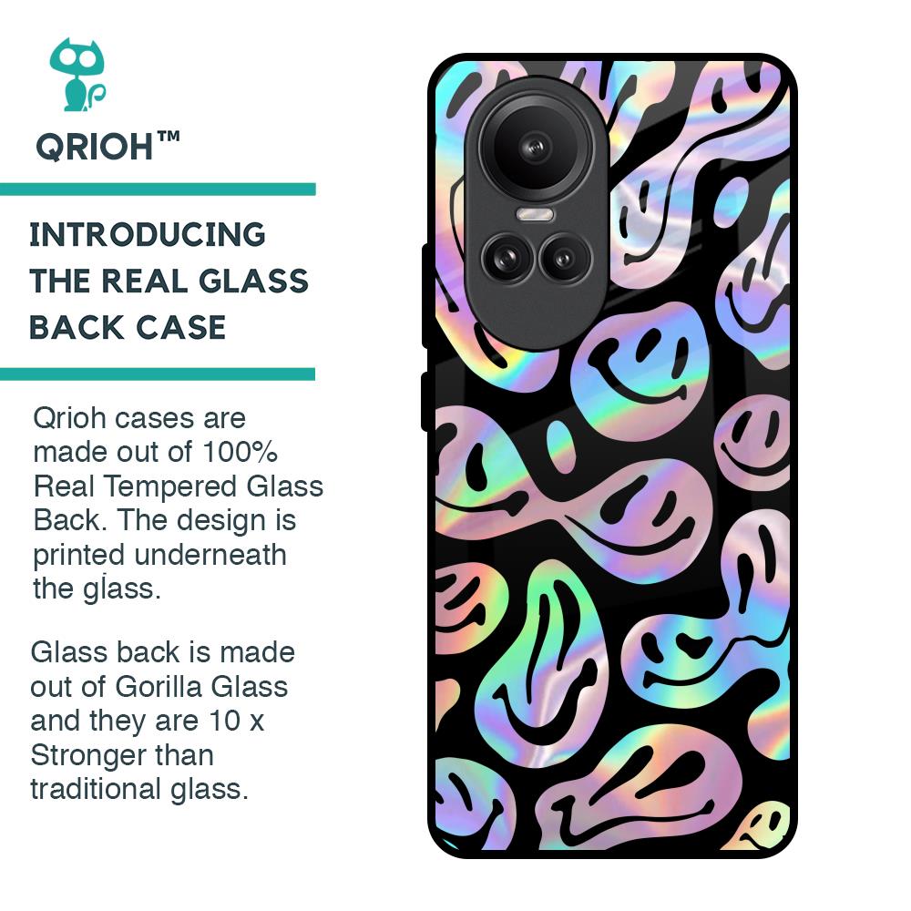 Acid Smile Glass Case for Oppo Reno10 Pro 5G