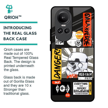 Galaxy Edge Glass Case for Oppo Reno10 Pro 5G
