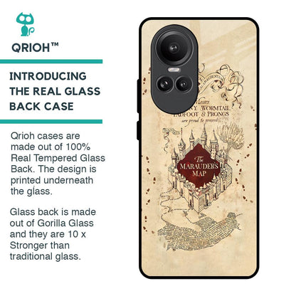 Magical Map Glass Case for Oppo Reno10 Pro 5G