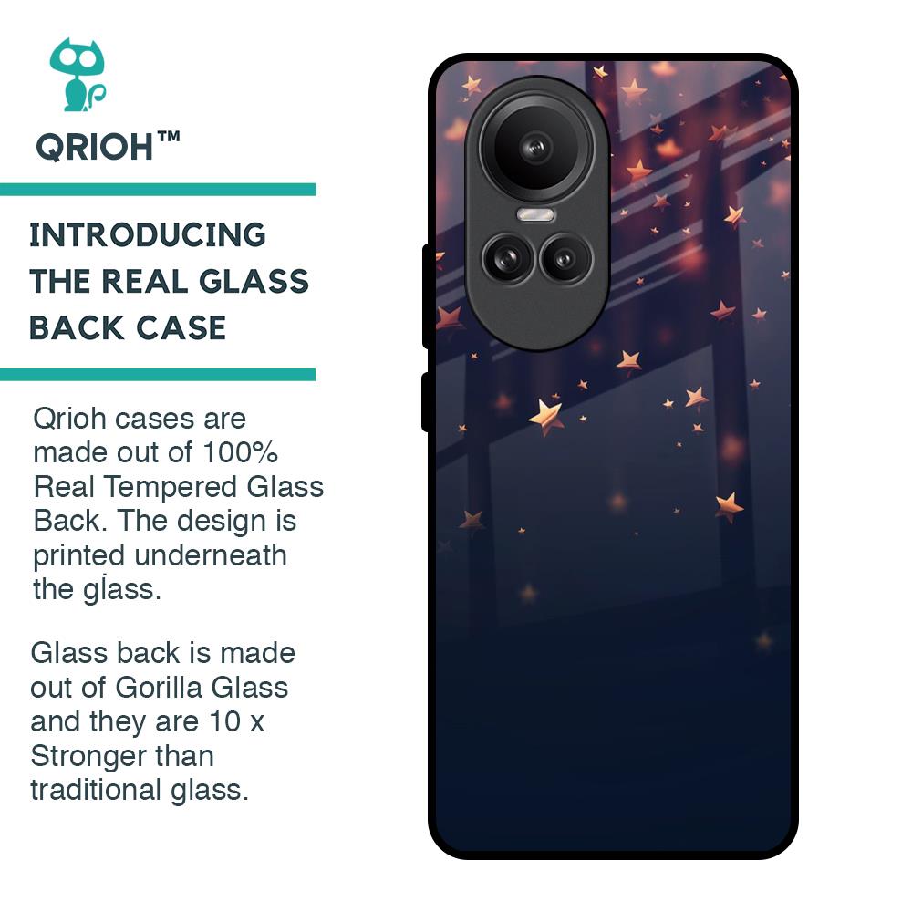 Falling Stars Glass Case For Oppo Reno10 Pro 5G