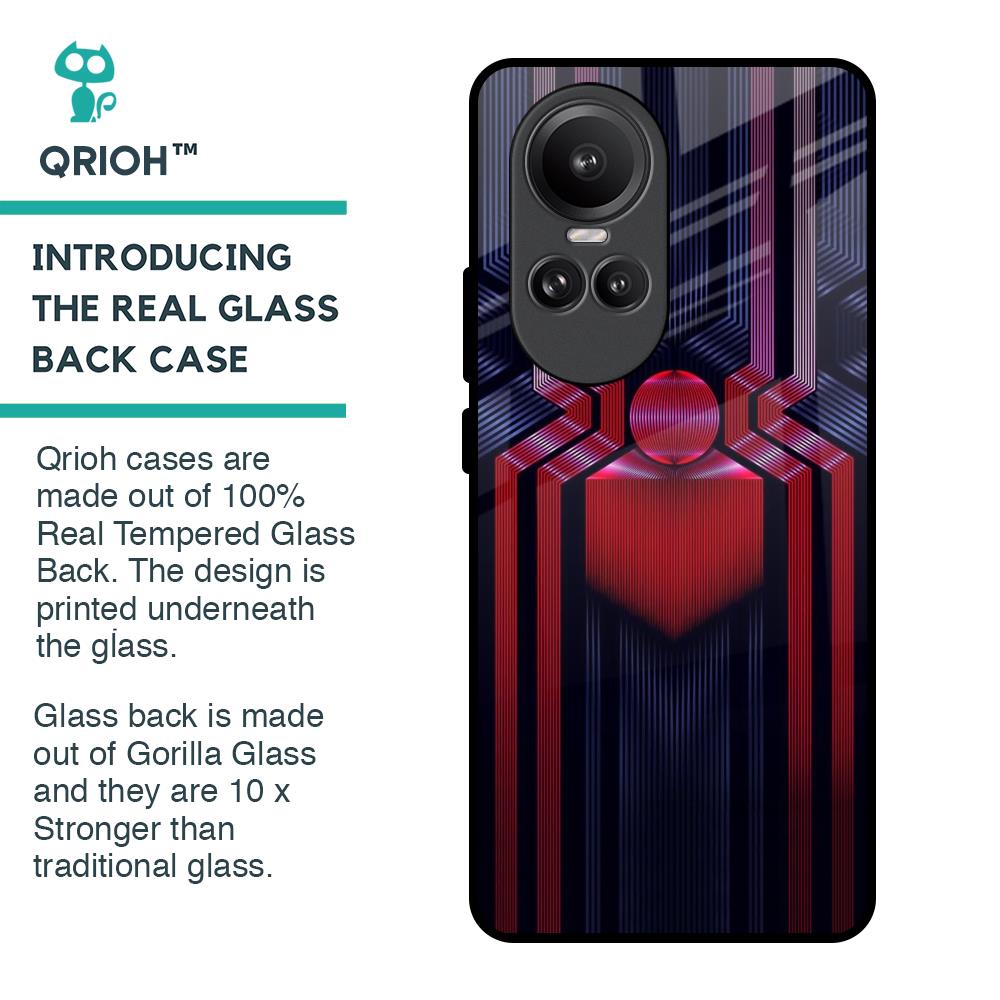 Super Art Logo Glass Case For Oppo Reno10 Pro 5G