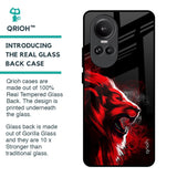 Red Angry Lion Glass Case for Oppo Reno10 Pro 5G