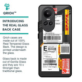 Cool Barcode Label Glass Case For Oppo Reno10 Pro 5G