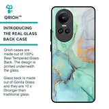 Green Marble Glass Case for Oppo Reno10 Pro 5G