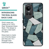 Abstact Tiles Glass Case for Oppo Reno10 Pro 5G