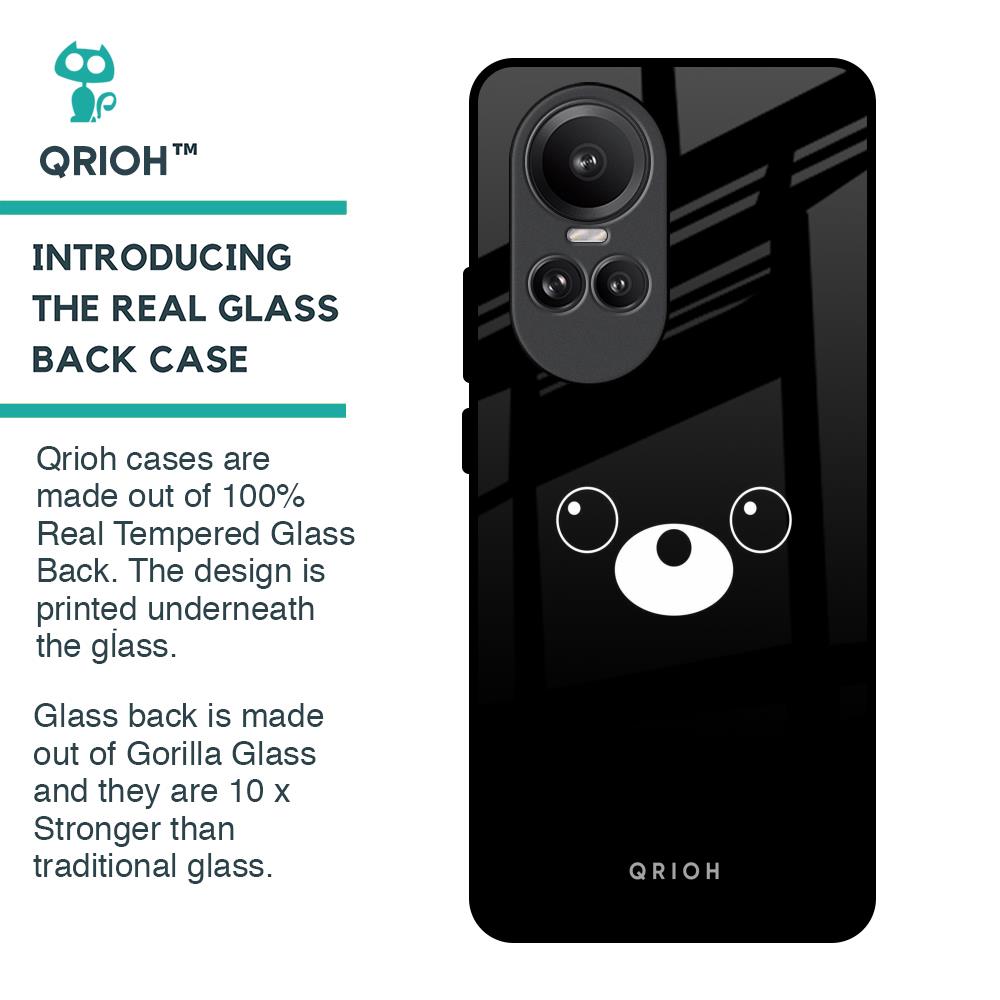 Cute Bear Glass Case for Oppo Reno10 Pro 5G