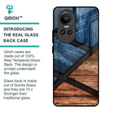 Wooden Tiles Glass Case for Oppo Reno10 Pro 5G