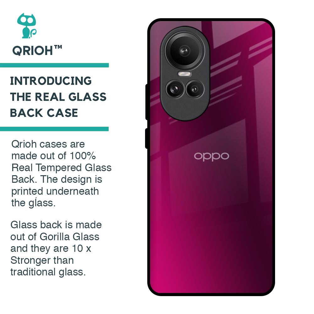Pink Burst Glass Case for Oppo Reno10 Pro 5G