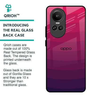 Wavy Pink Pattern Glass Case for Oppo Reno10 Pro 5G