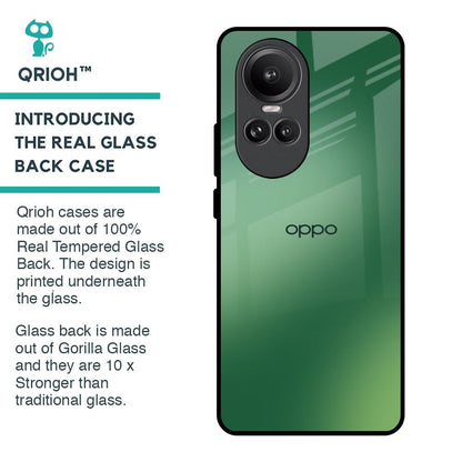 Green Grunge Texture Glass Case for Oppo Reno10 Pro 5G