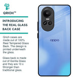 Vibrant Blue Texture Glass Case for Oppo Reno10 Pro 5G