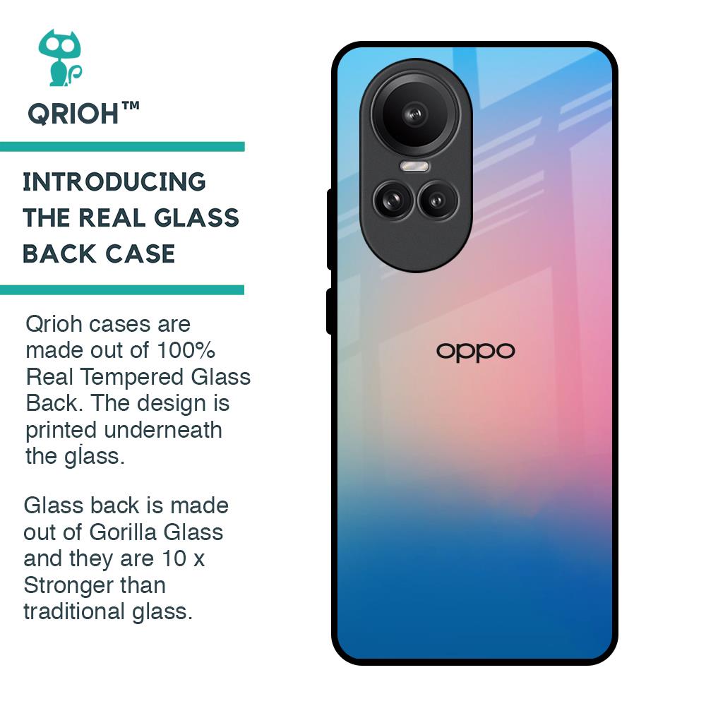 Blue & Pink Ombre Glass case for Oppo Reno10 Pro 5G