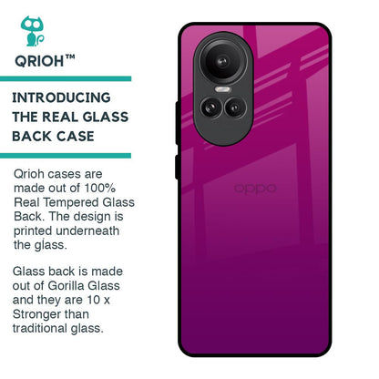 Magenta Gradient Glass Case For Oppo Reno10 Pro 5G