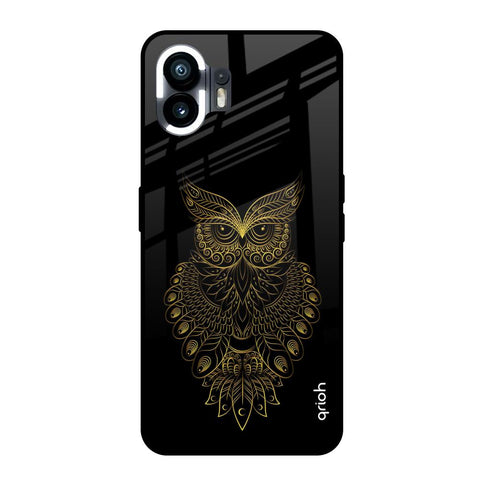 Golden Owl Nothing Phone 2 Glass Back Cover Online