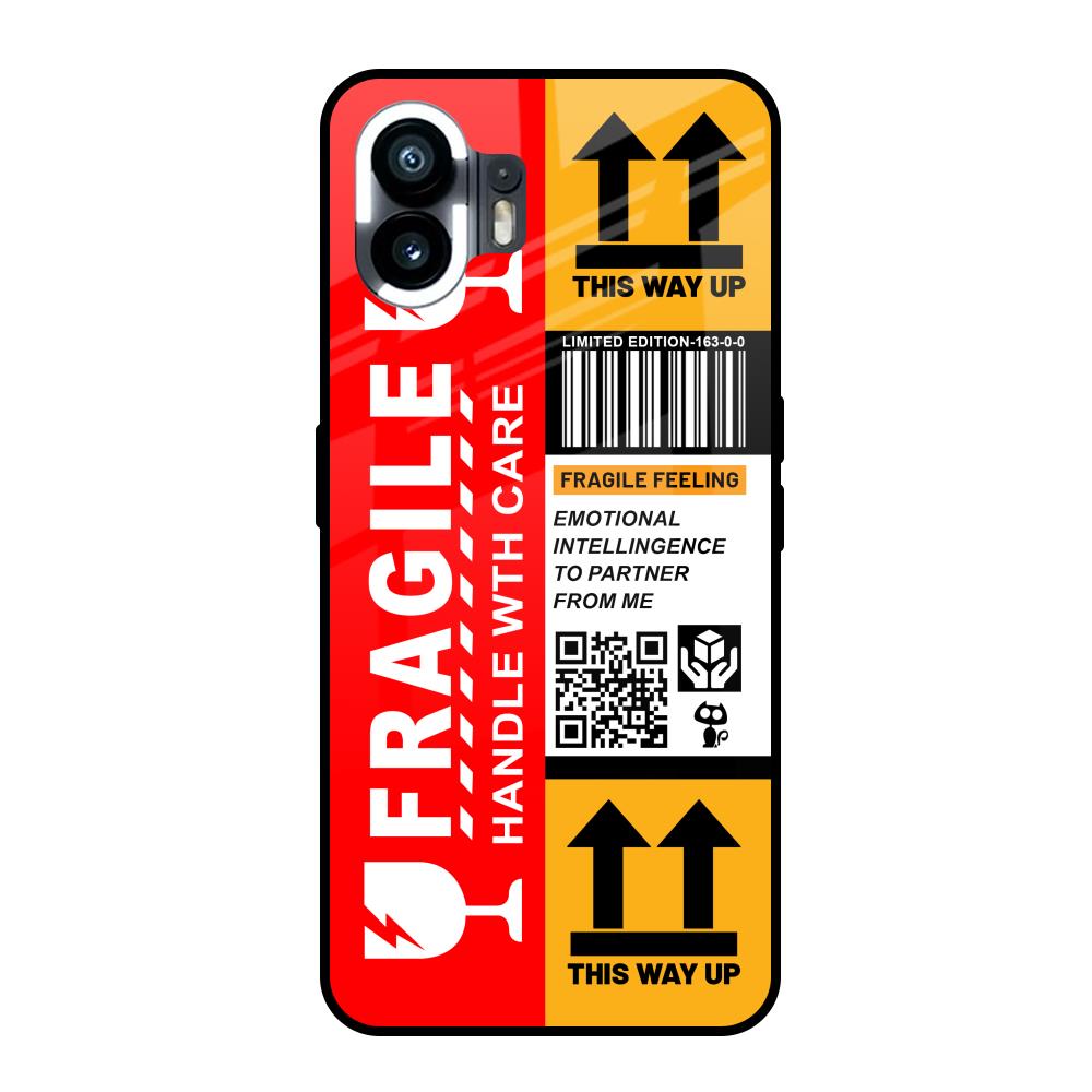 Handle With Care Nothing Phone 2 Glass Back Cover Online