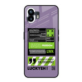 Run & Freedom Nothing Phone 2 Glass Back Cover Online