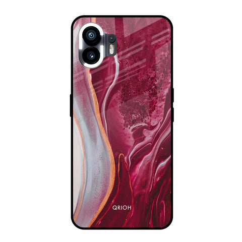 Crimson Ruby Nothing Phone 2 Glass Back Cover Online