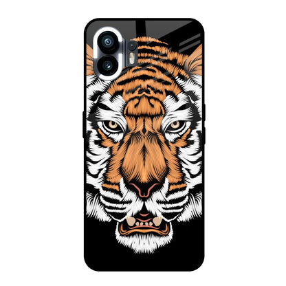 Angry Tiger Nothing Phone 2 Glass Back Cover Online
