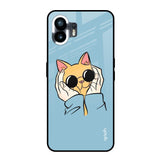 Adorable Cute Kitty Nothing Phone 2 Glass Back Cover Online