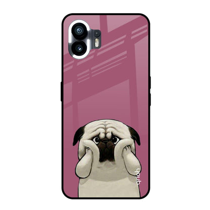 Funny Pug Face Nothing Phone 2 Glass Back Cover Online