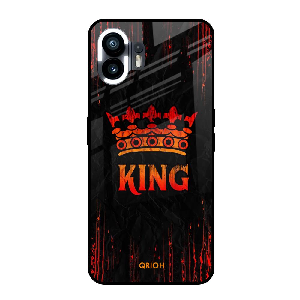 Royal King Nothing Phone 2 Glass Back Cover Online