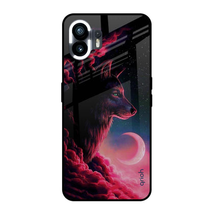 Moon Wolf Nothing Phone 2 Glass Back Cover Online