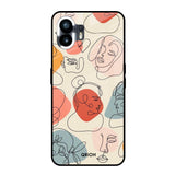 Abstract Faces Nothing Phone 2 Glass Back Cover Online