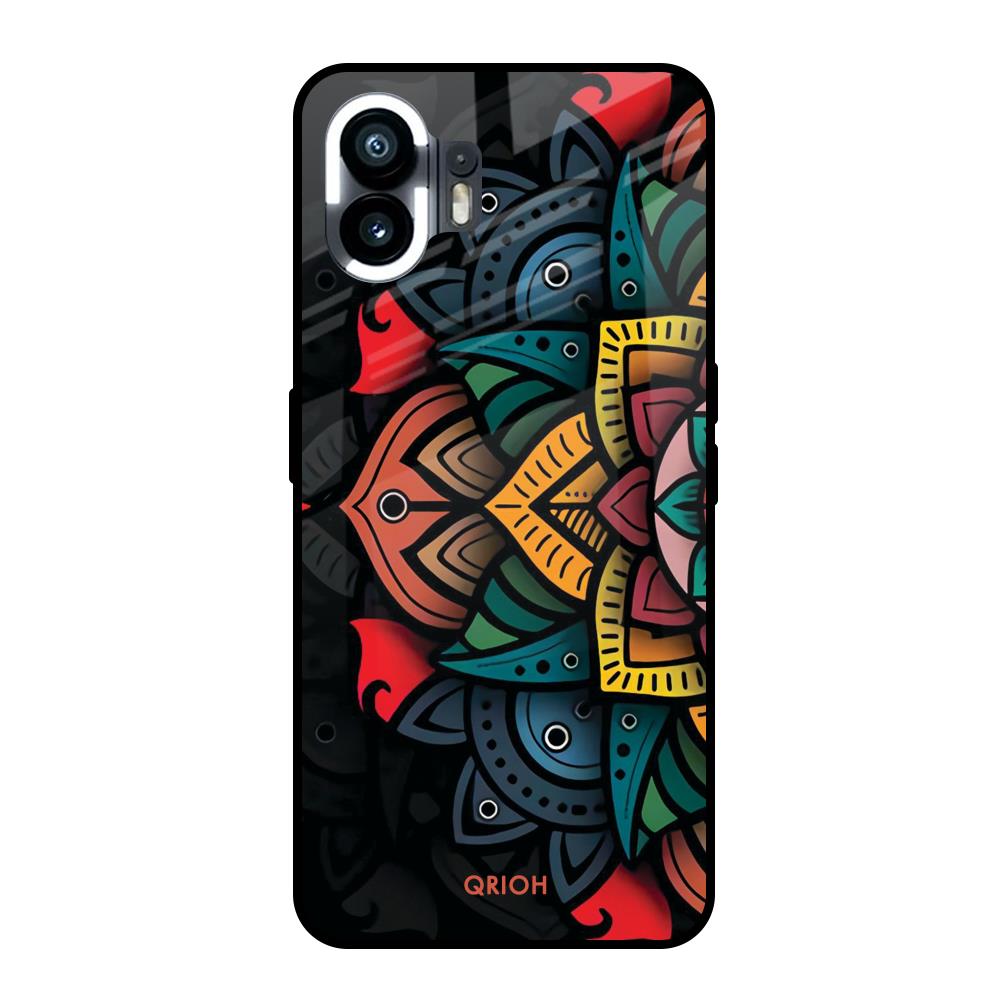 Retro Gorgeous Flower Nothing Phone 2 Glass Back Cover Online