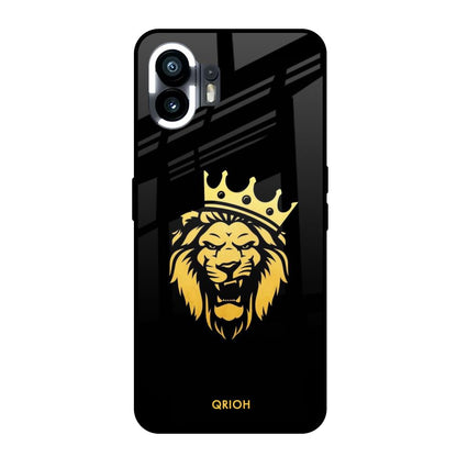 Lion The King Nothing Phone 2 Glass Back Cover Online