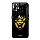 Lion The King Nothing Phone 2 Glass Back Cover Online