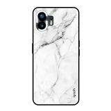 Modern White Marble Nothing Phone 2 Glass Back Cover Online