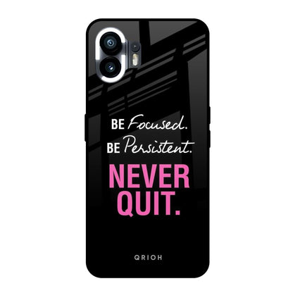 Be Focused Nothing Phone 2 Glass Back Cover Online